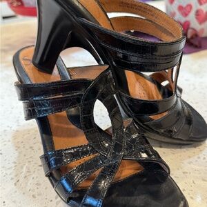 Sofft Black Strappy Heels